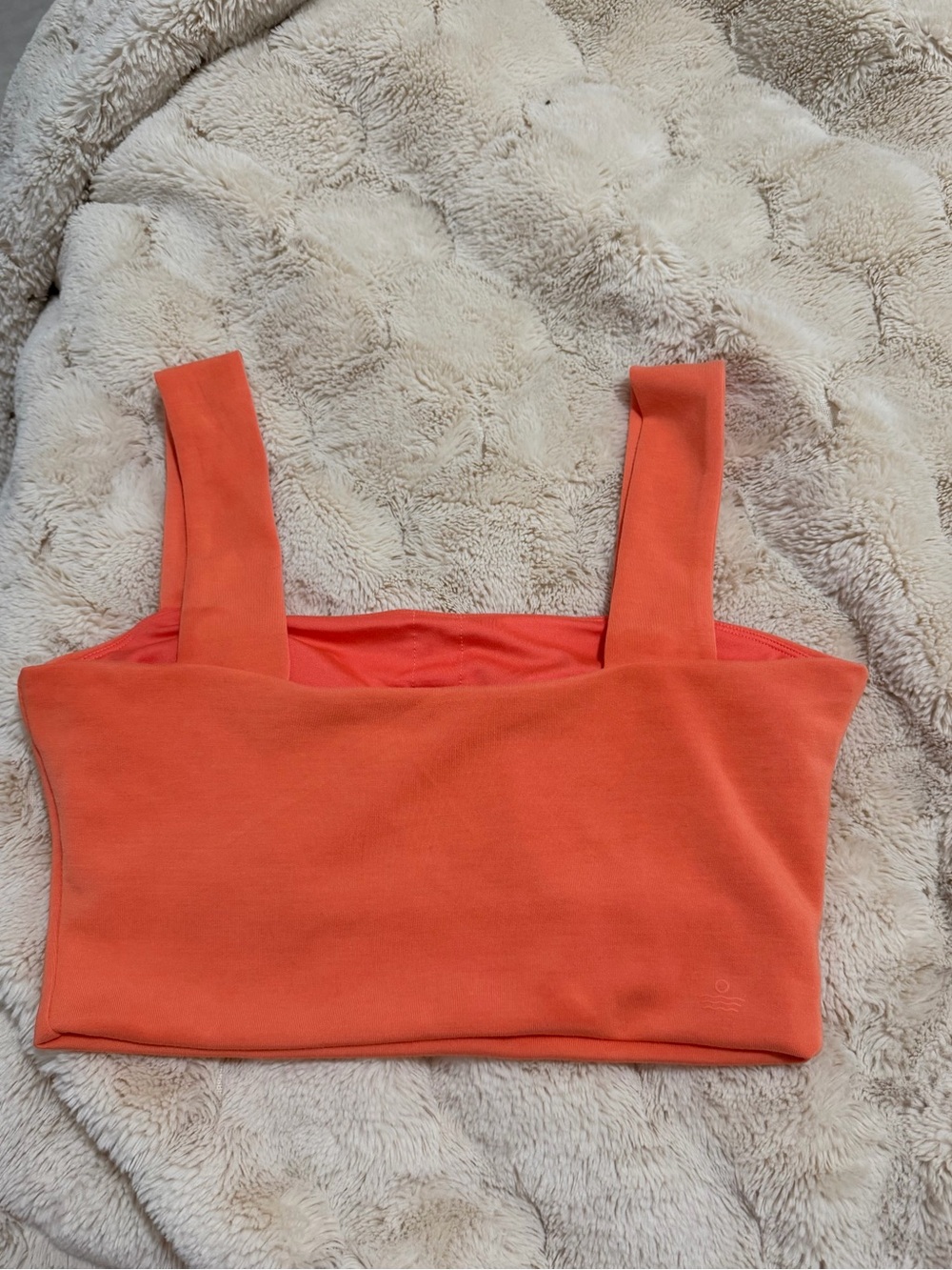 Salt Project Cloud Form Coral Crop Top Medium M New - Picture 2 of 2